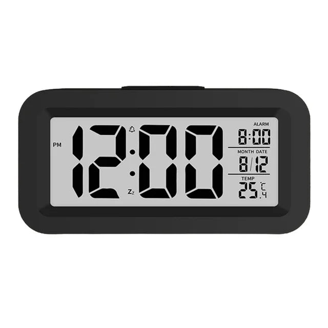 Digital  Display Alarm Clock With Calendar Thermometer