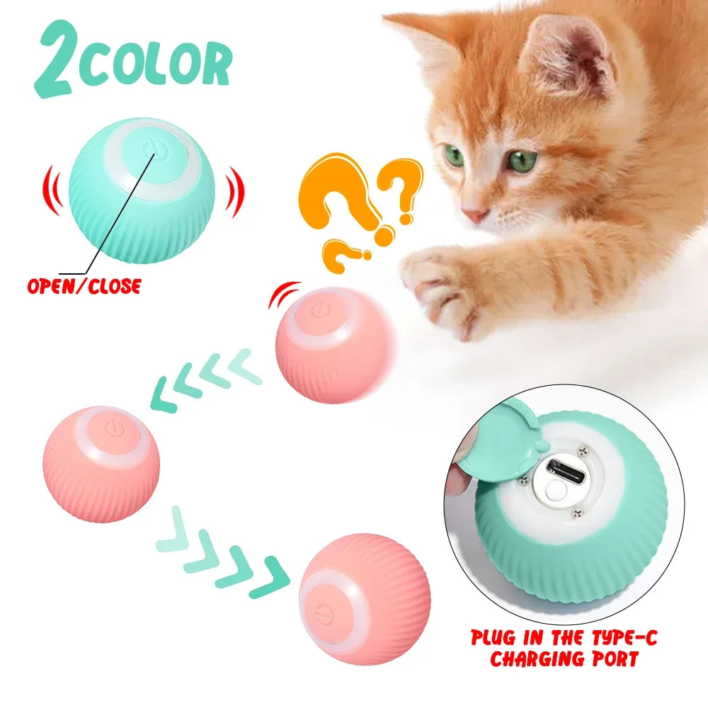 New Smart Cat Toys Automatic Rolling Ball