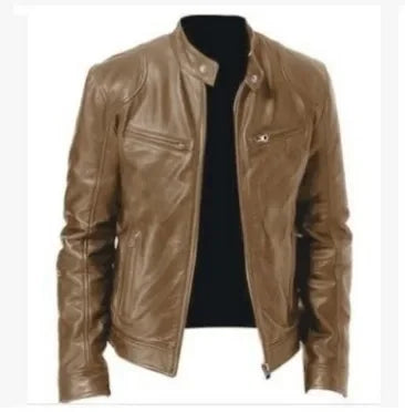 Motorcycle Jacket Men - Leather Coat