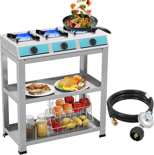 Portable  3 Burner Gas Stove