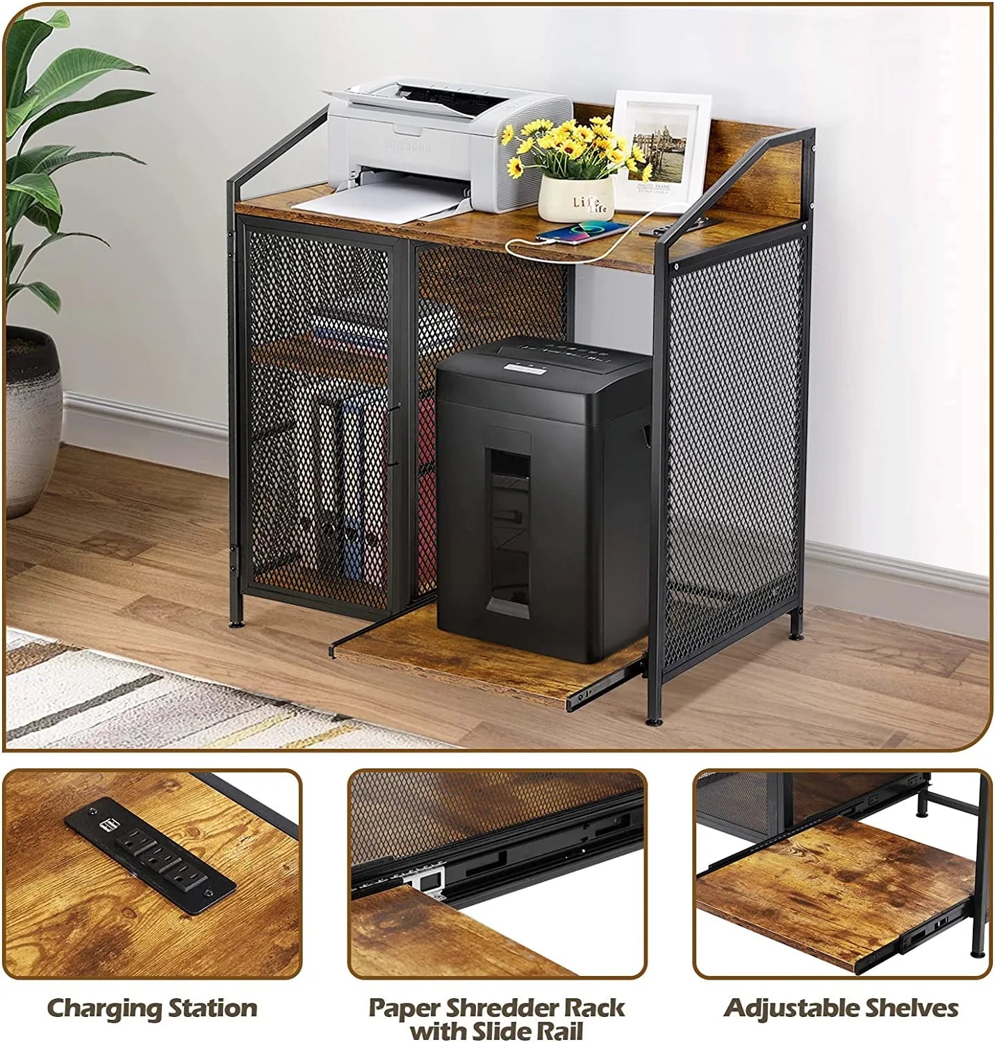 3 Tier Printer Stand -Filing Cabinet