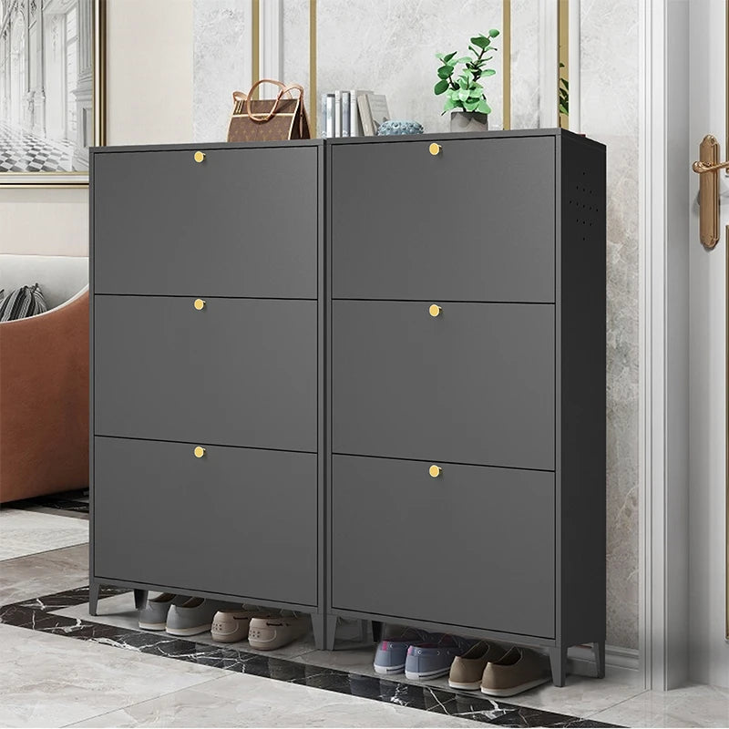 3 Drawer All Steel Freestanding Shoe Cabinet