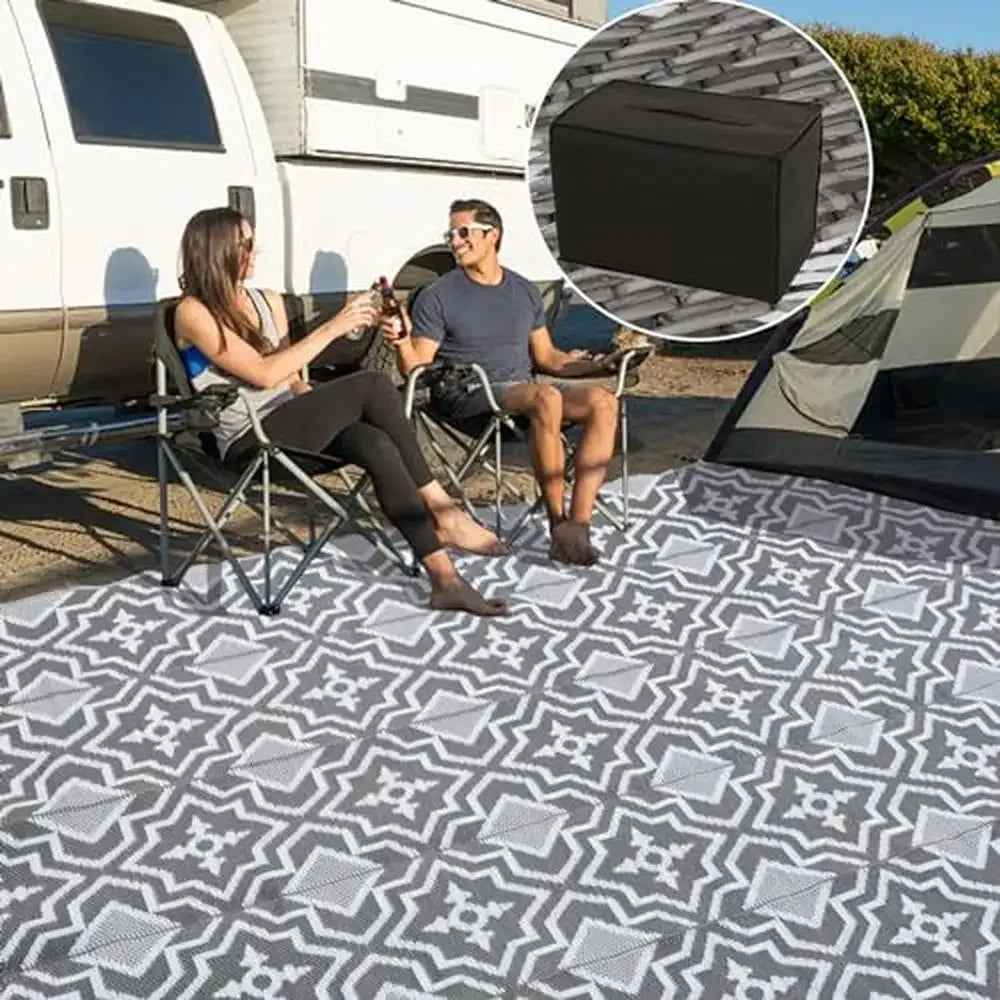 Plastic Straw RV Camping Mat 8x10 Waterproof Outdoor Rug