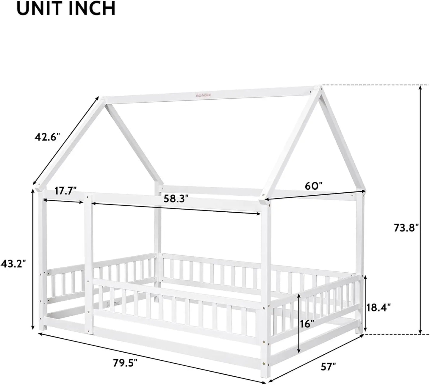 Children Full Size Bed Frame