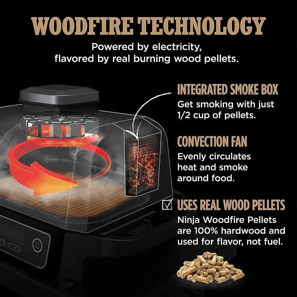 Woodfire Outdoor Grill & Smoker 7-in-1 Air Fryer