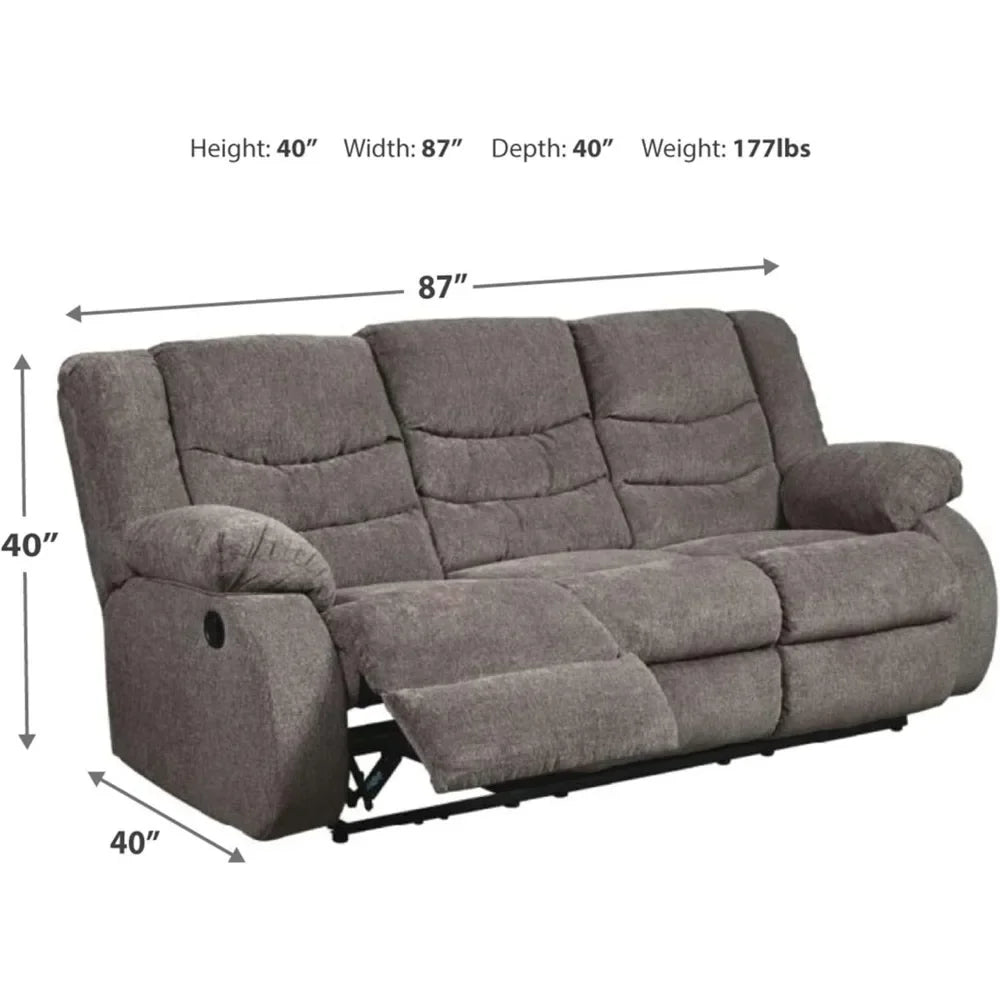 Tulen Modern  Pull Tab Reclining Sofa