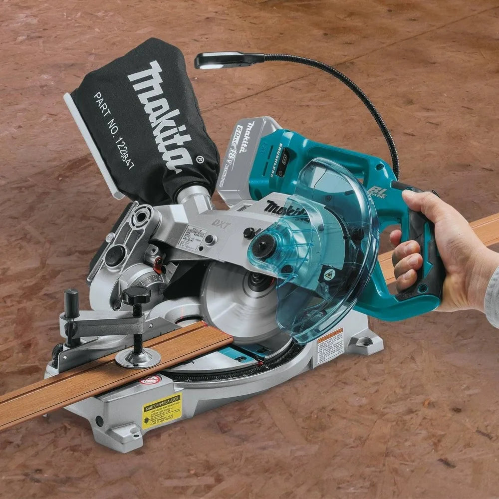 Brushless Cordless 6-1/2 Miter Saw with Laser, TOOL Only