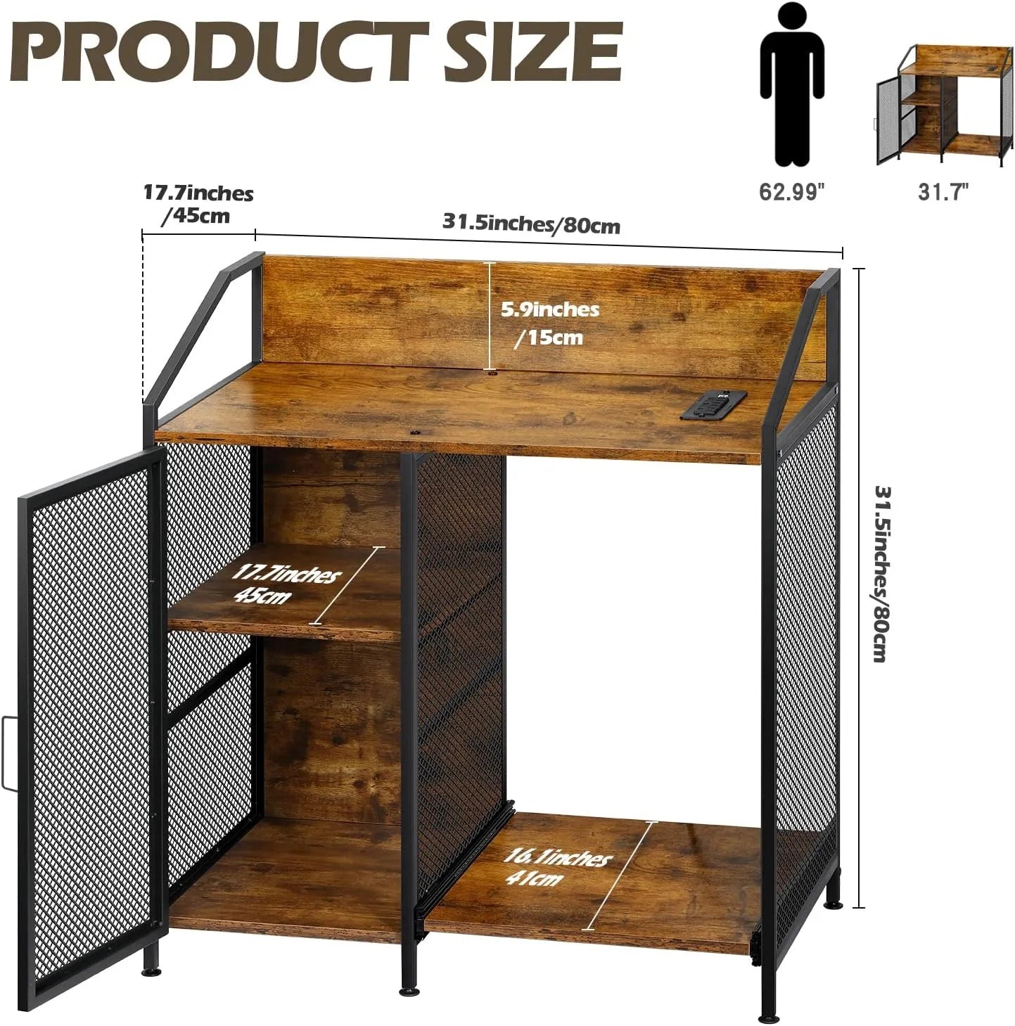 3 Tier Printer Stand -Filing Cabinet