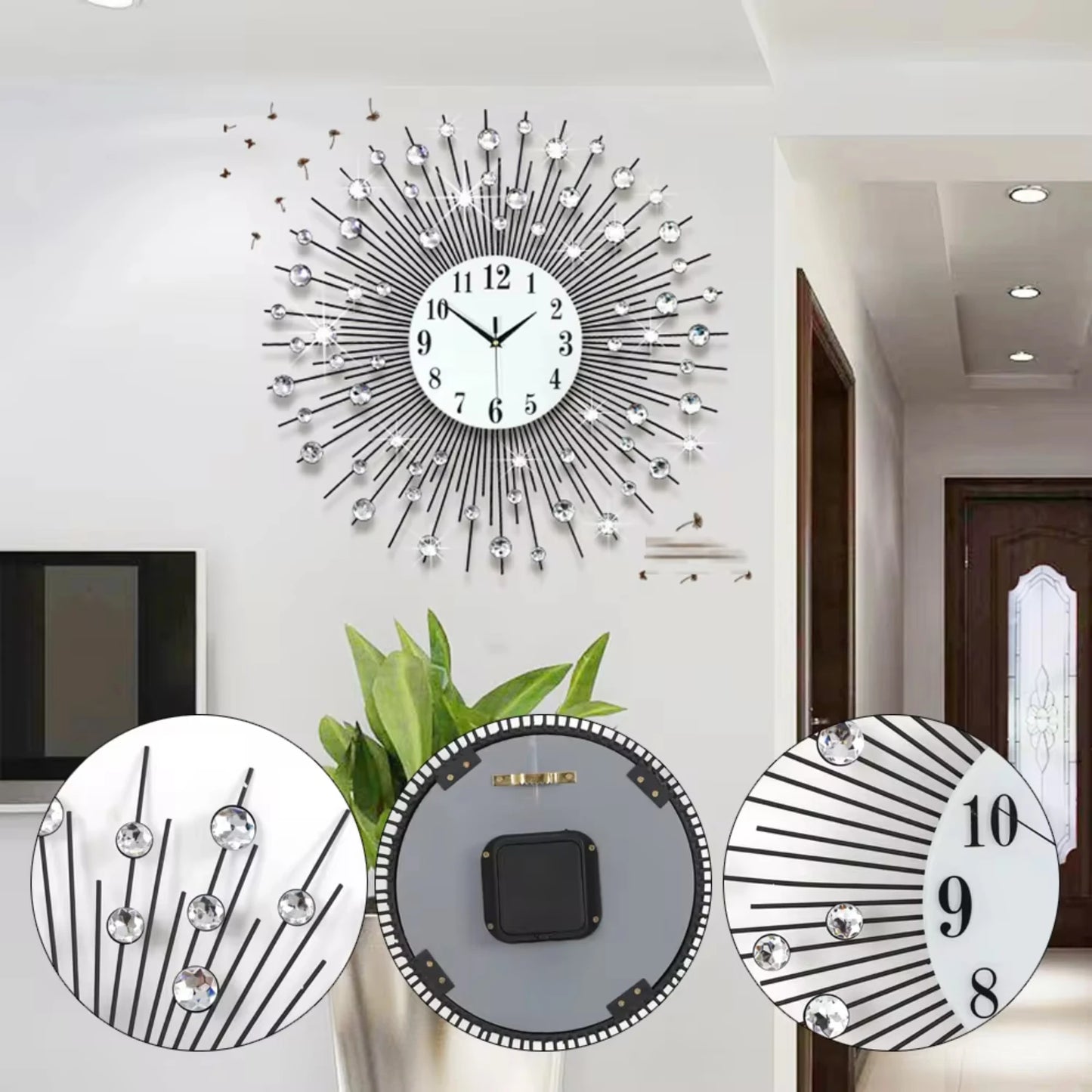 New Crystal Wall Clock