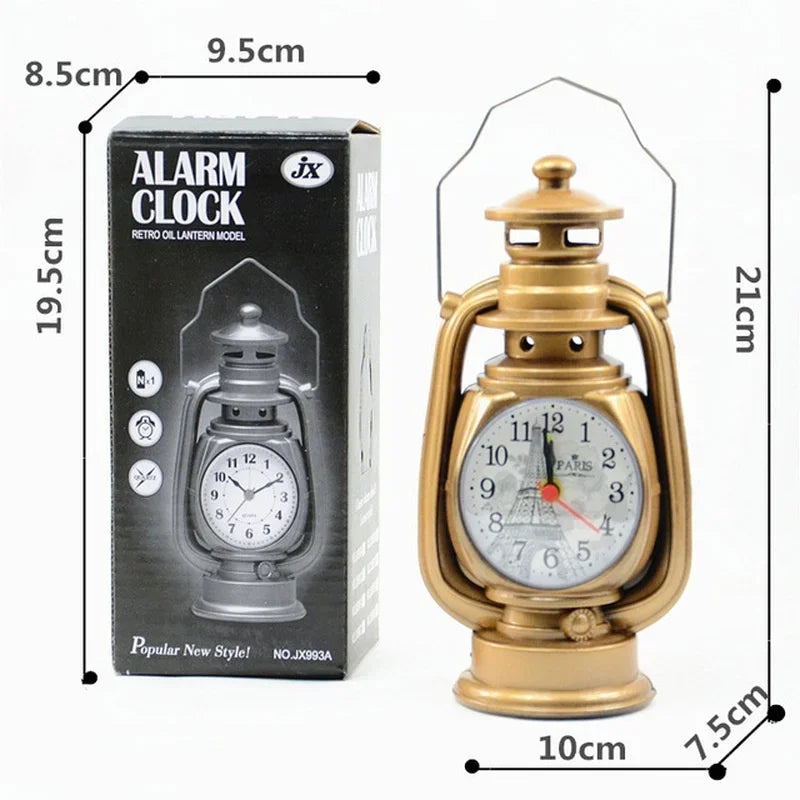 Alarm Clock - Oil Lamp  , Kerosene Light Clock