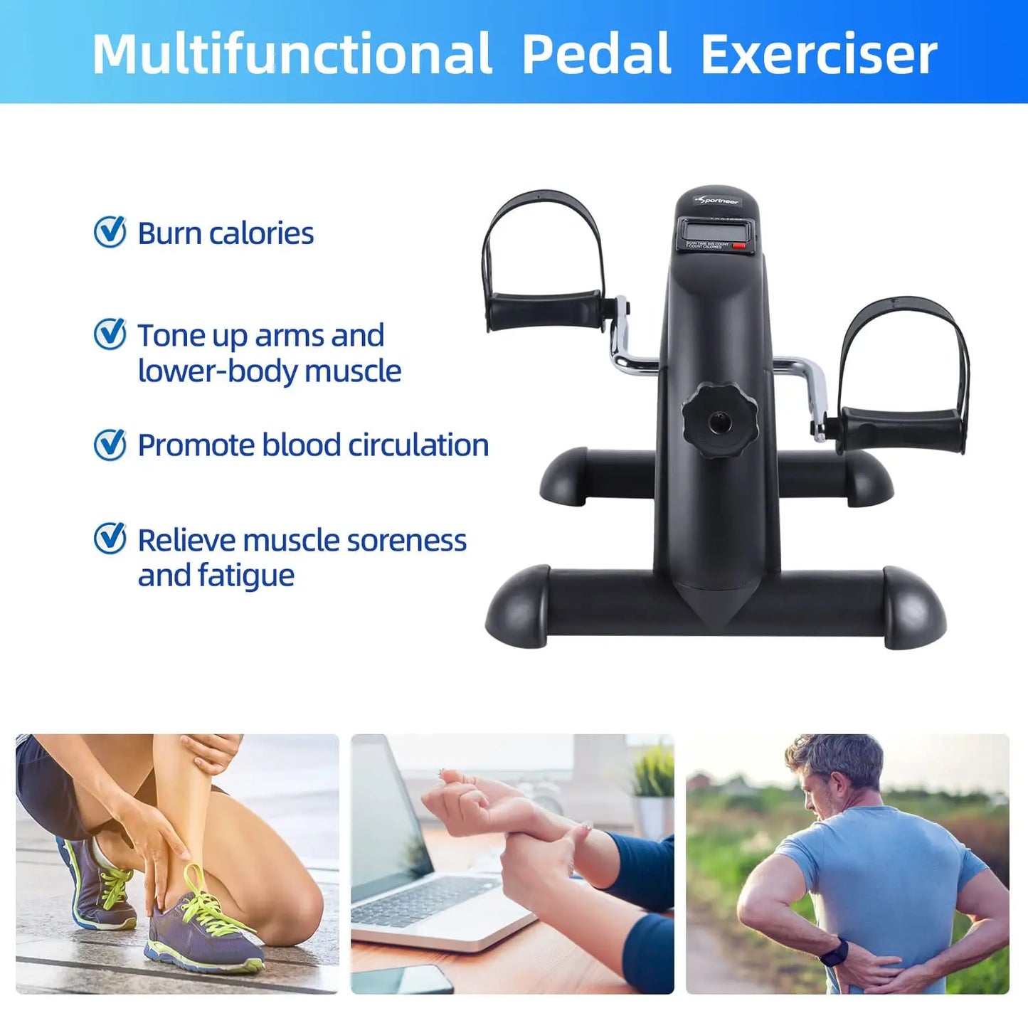 Mini Exercise Bike Portable  for Home and Office