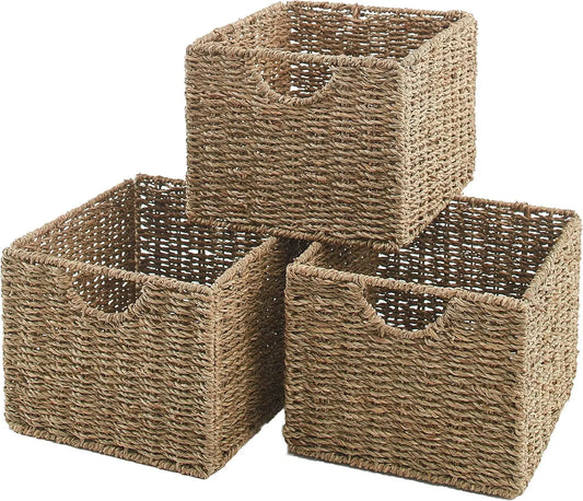 3 Wicker Storage-Laundry Basket