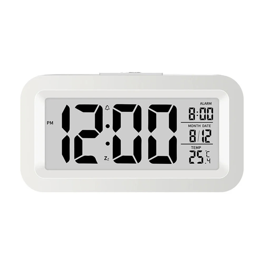 Digital  Display Alarm Clock With Calendar Thermometer