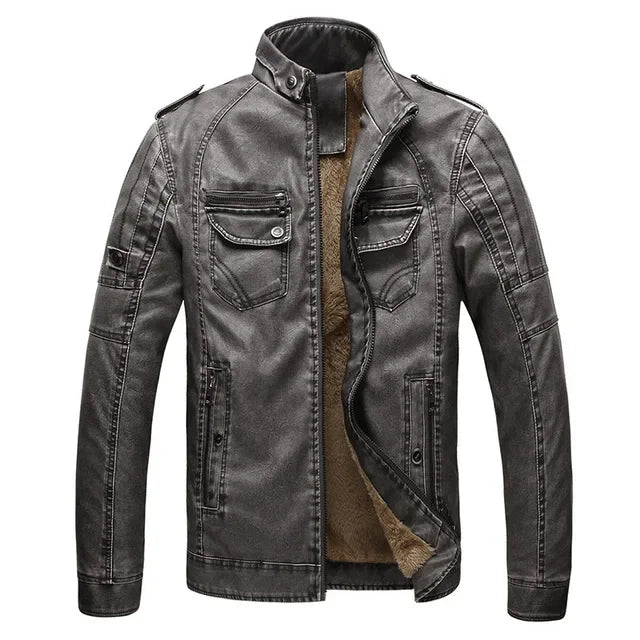 Motorcycle Jacket Men - Leather Coat