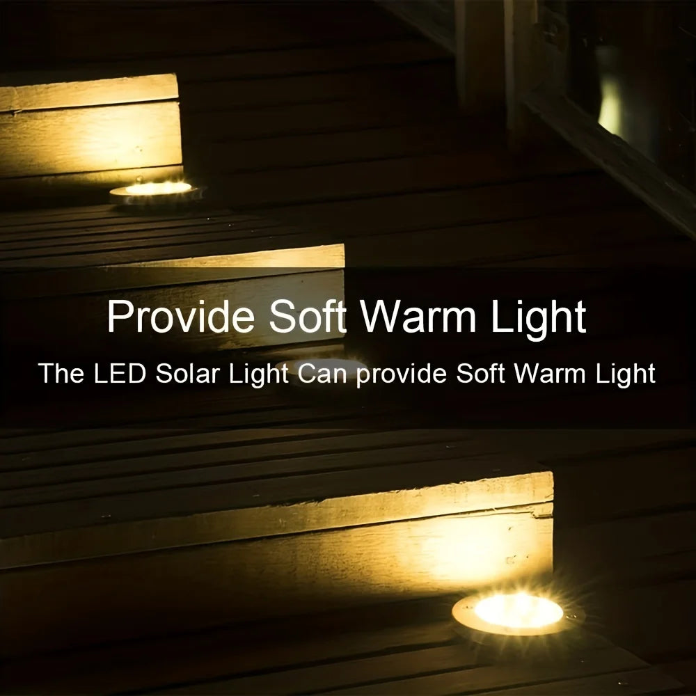 LED Ground Spot Solar Lights, Outdoor Waterproof Landscape Lights,