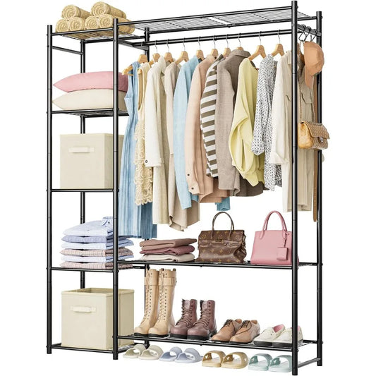 Portable Wardrobe- Closet And Clothes Rack