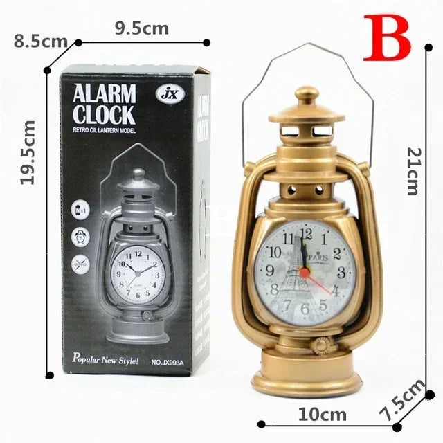 Alarm Clock - Oil Lamp  , Kerosene Light Clock