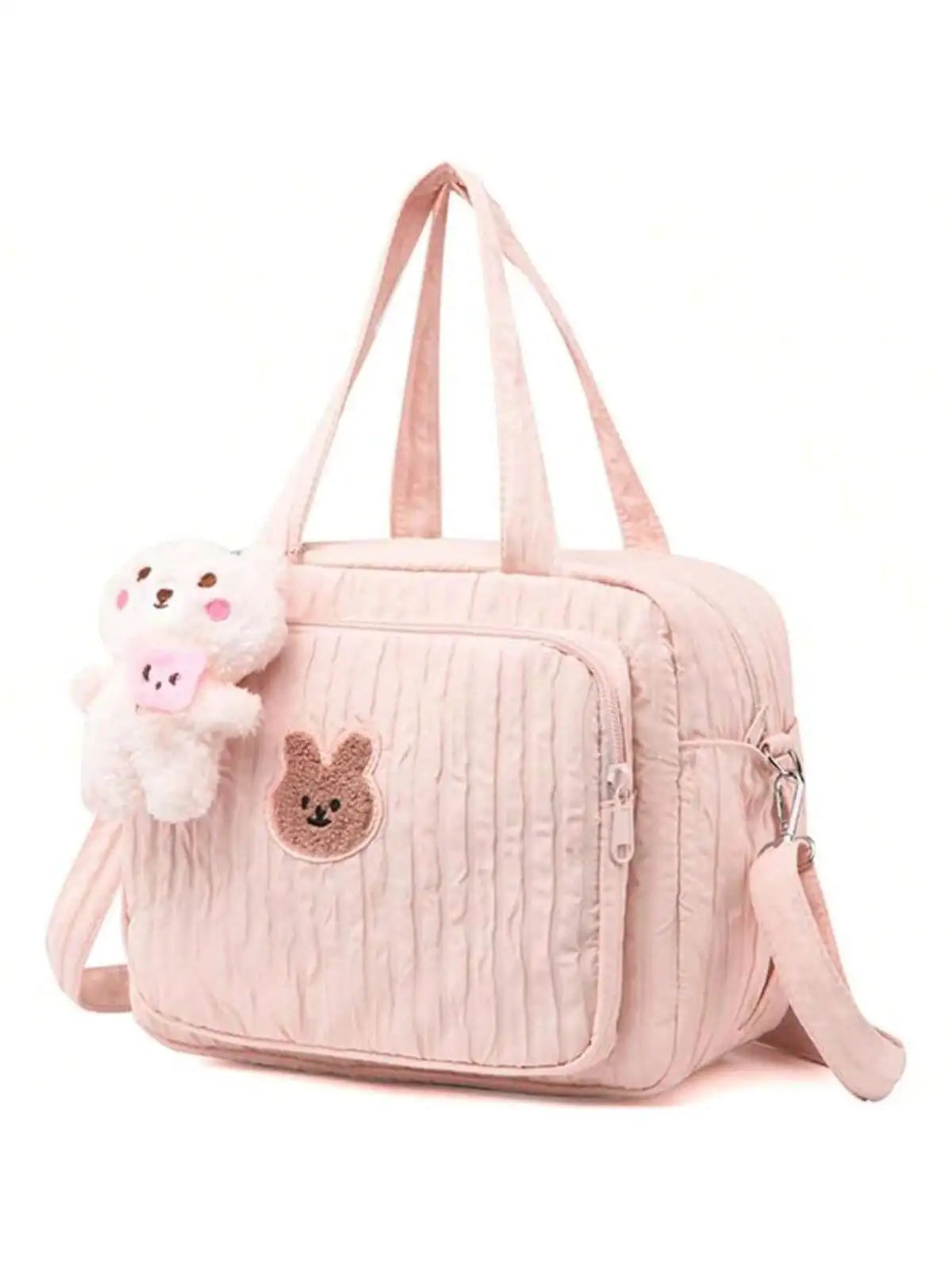 1pc Solid Color Baby Diaper Bags