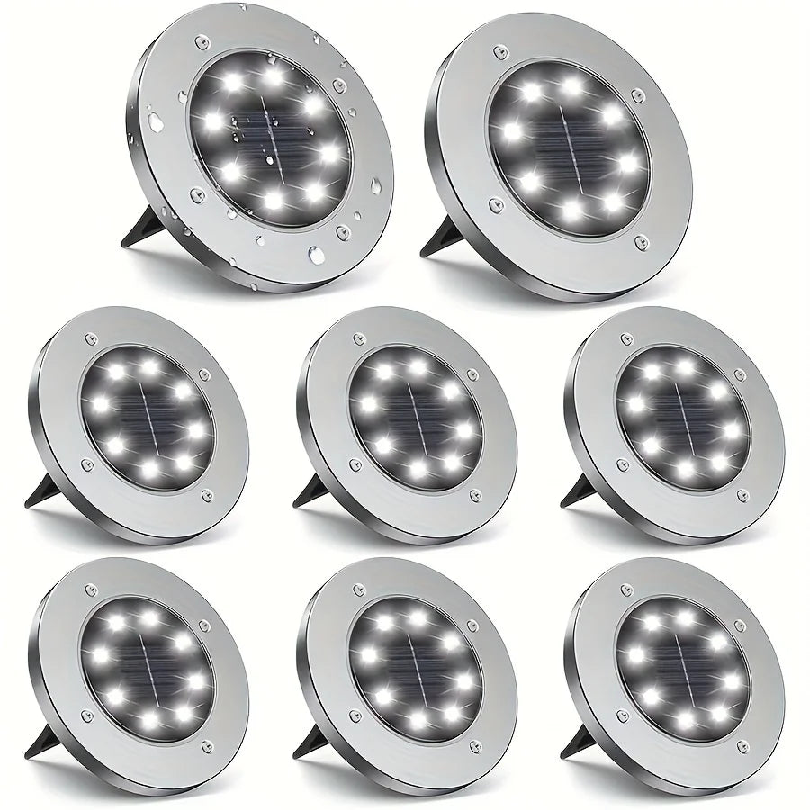 LED Ground Spot Solar Lights, Outdoor Waterproof Landscape Lights,