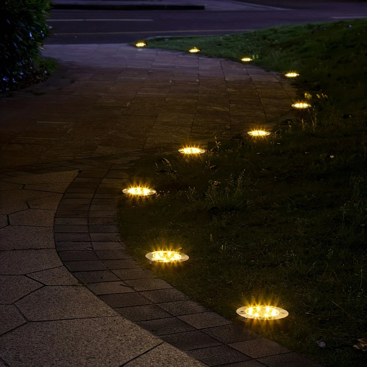 LED Ground Spot Solar Lights, Outdoor Waterproof Landscape Lights,