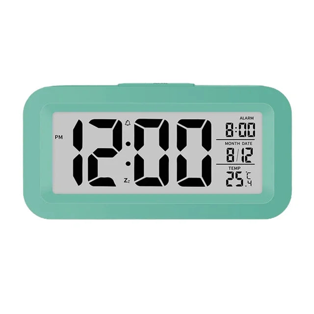 Digital  Display Alarm Clock With Calendar Thermometer