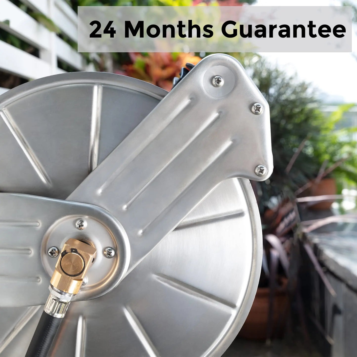 Stainless Steel Garden Hose Reel Heavy Dut