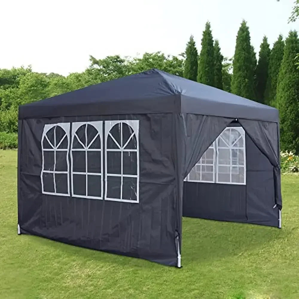 Outdoor Pop Up Gazebo Tent 10''x10'' with 4 Sidewalls