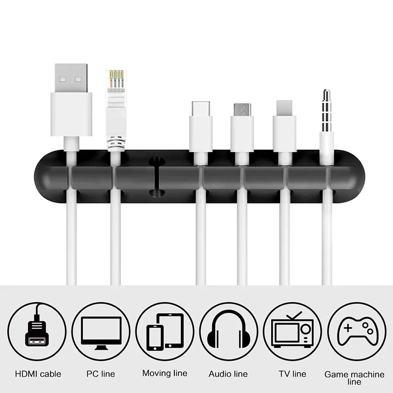 USB Charging Cable Holder-Organizer