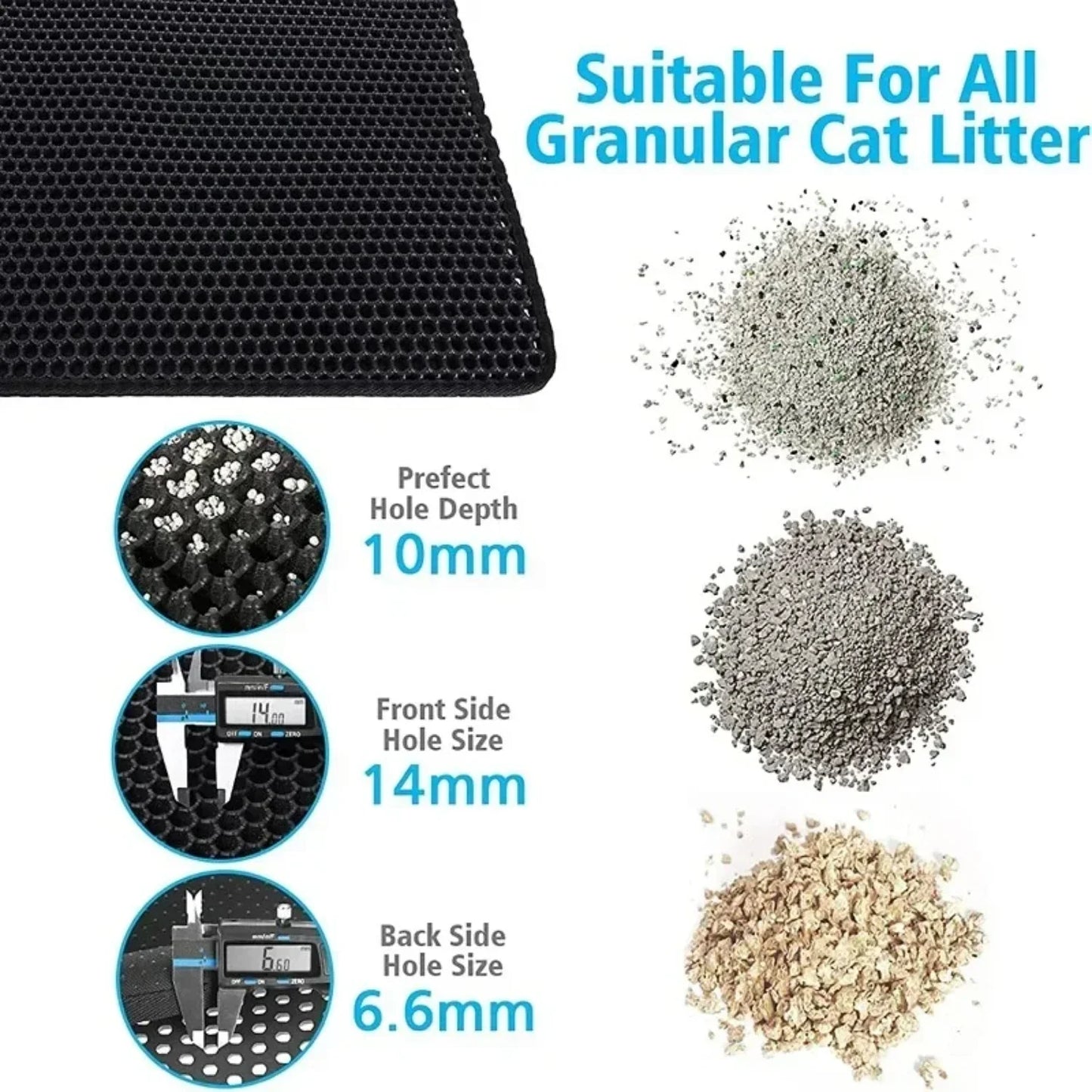 Durable Waterproof Double Layer Cat Litter Mat