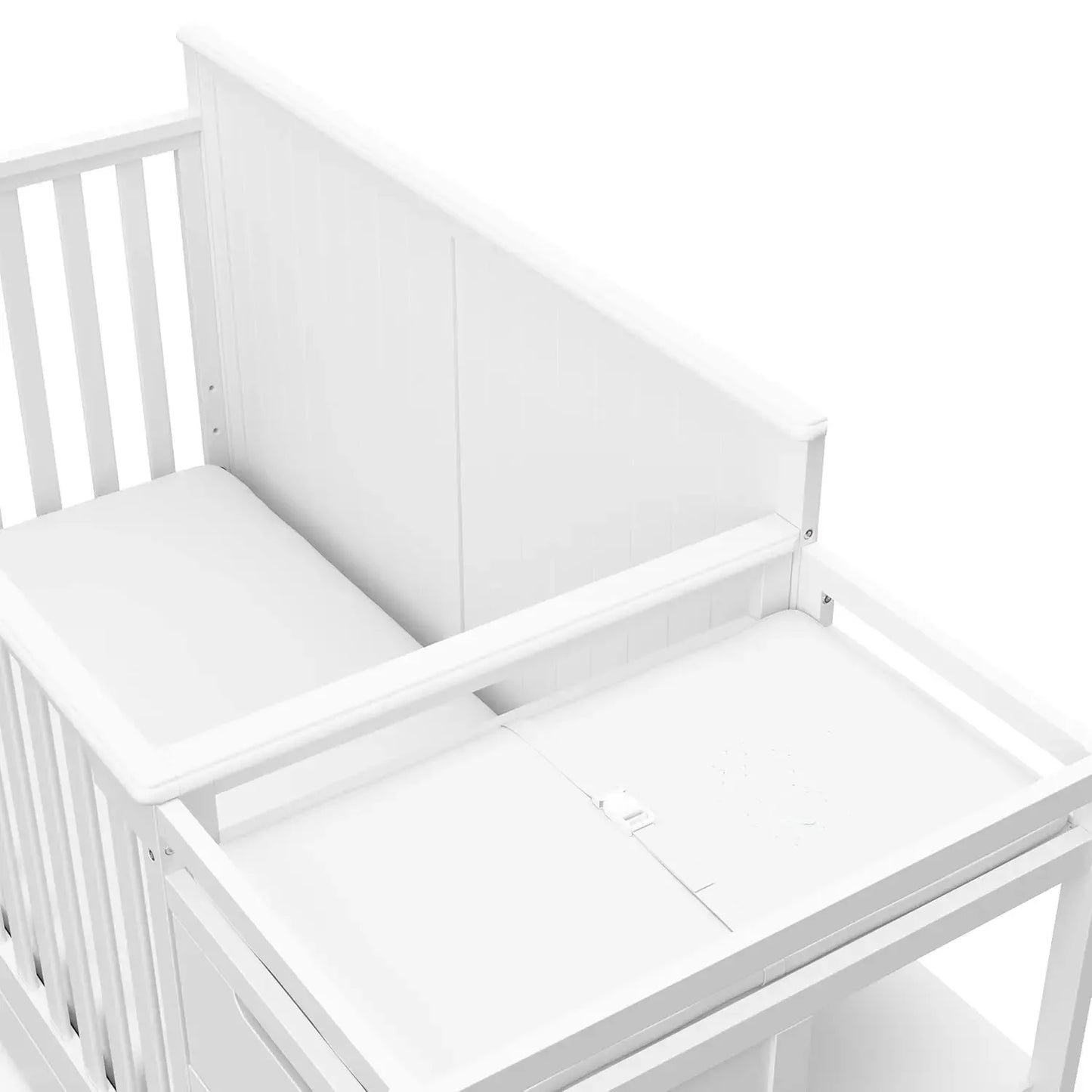 Baby Crib and Changing Table-Bed Combo with Drawers