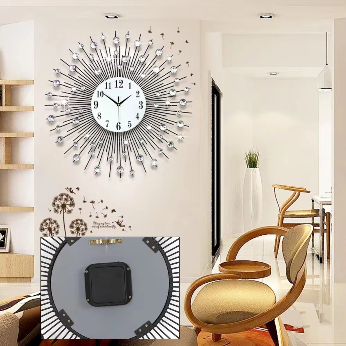 New Crystal Wall Clock