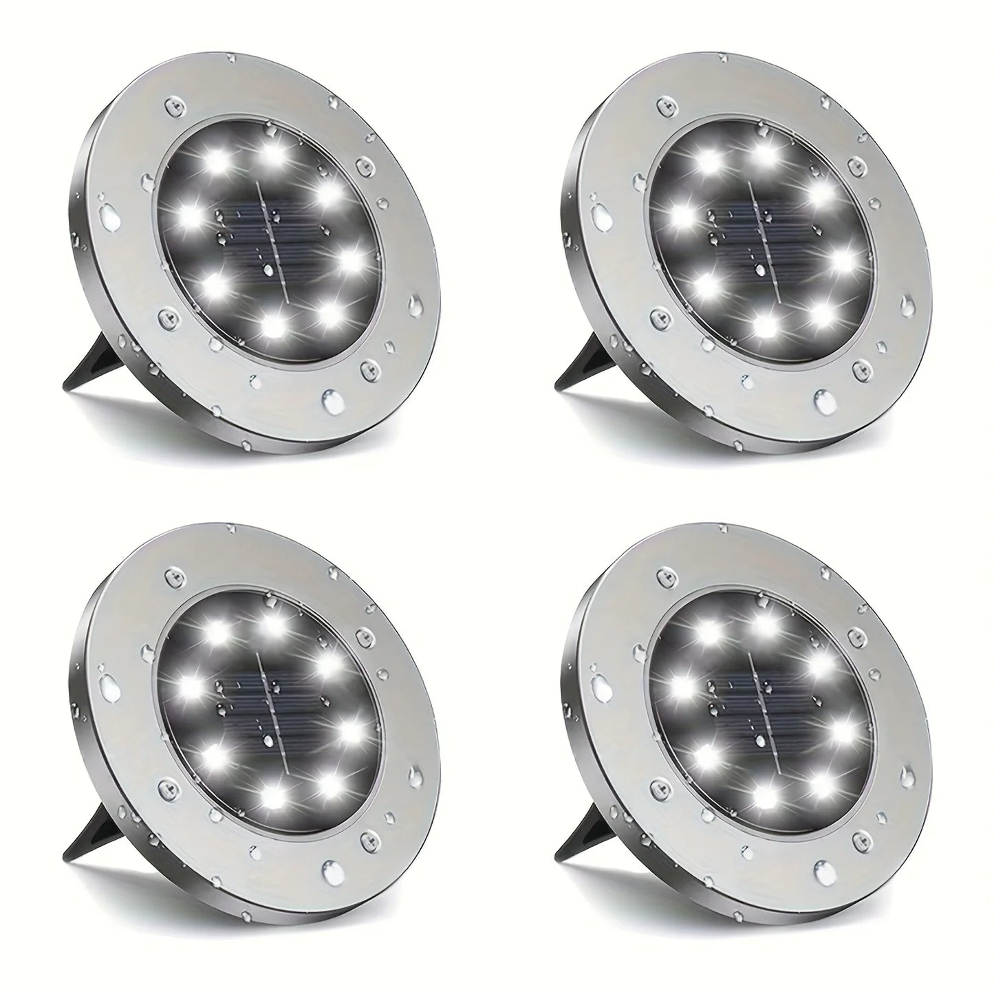 LED Ground Spot Solar Lights, Outdoor Waterproof Landscape Lights,