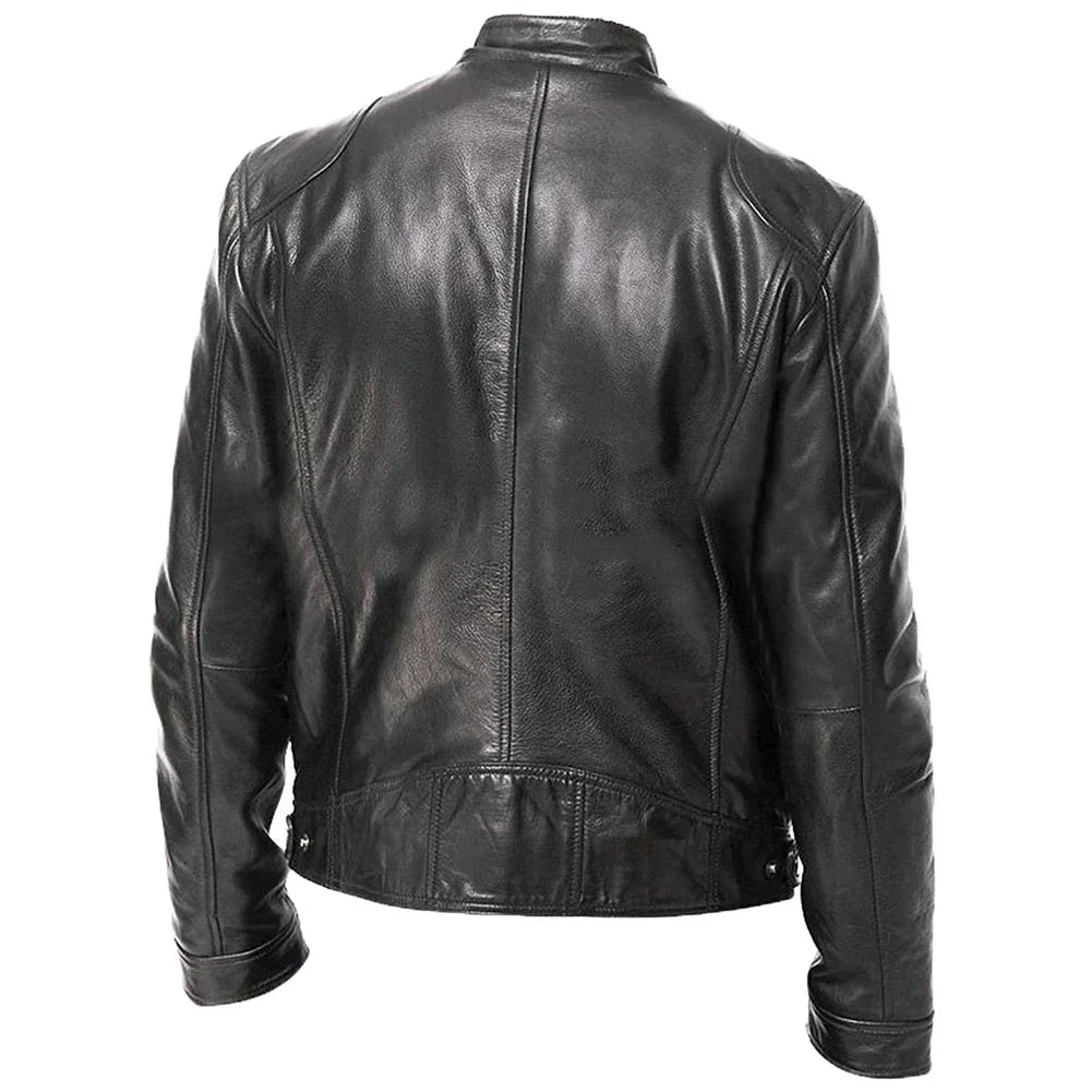 Motorcycle Jacket Men - Leather Coat